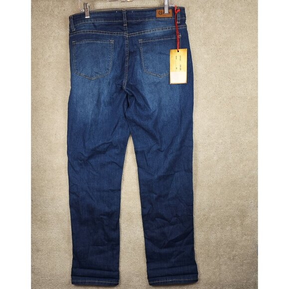 NWT L & B Lucky Blessed Womans Size 14 Distressed Serape Jeans - Picture 3 of 8